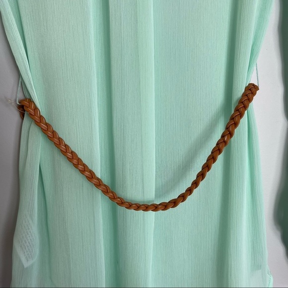 Mossimo Supply Co. XS Teal Belted Peasant Tunic NWT - Picture 9 of 13